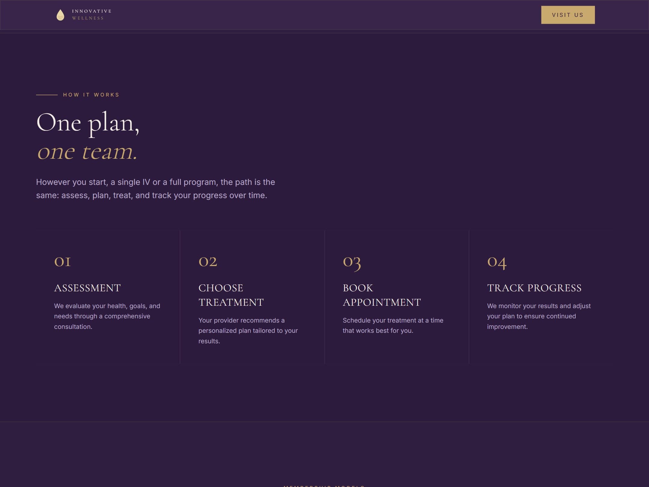 One plan, one team — assessment, treatment, appointment, tracking